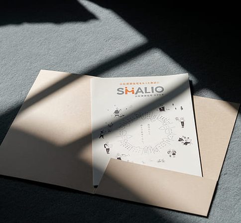 大阪府住宅供給公社（SMALIO）様 活版印刷の書類フォルダ